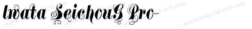 lwata SeichouG Pro字体转换